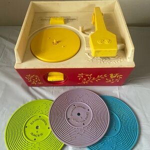 Fisher-Price Musical Toy Record Player - Red, Yellow, Green, Purple, Blue